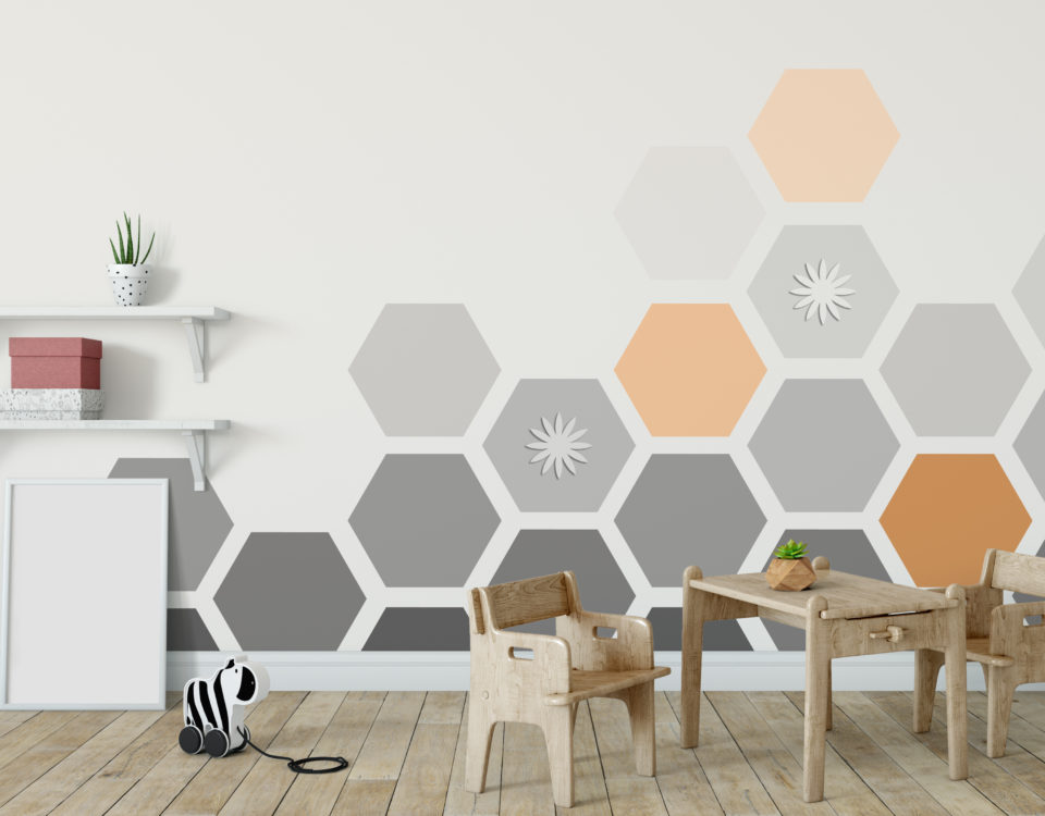 Plastry miodu na ścianę – jak je zrobić przy pomocy farby